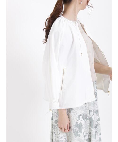 Te chichi（テチチ）の「ギャザージップブルゾン（ブルゾン・レディース・グレー/オフホワイト/ブラック・ﾌﾘ-）」の4枚目の写真