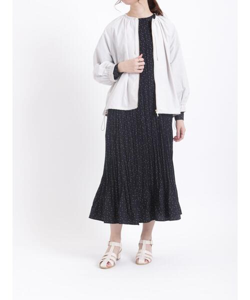 Te chichi（テチチ）の「ギャザージップブルゾン（ブルゾン・レディース・グレー/オフホワイト/ブラック・ﾌﾘ-）」の5枚目の写真