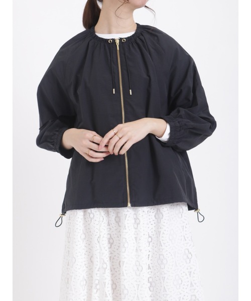 Te chichi（テチチ）の「ギャザージップブルゾン（ブルゾン・レディース・グレー/オフホワイト/ブラック・ﾌﾘ-）」の11枚目の写真