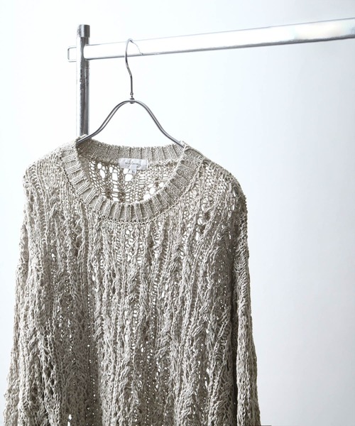 NILWAY（ニルウェイ）の「テープヤーンレース編みクルーネック