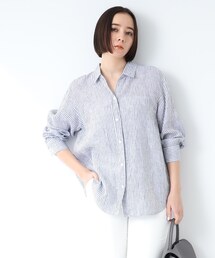 INDIVI | 【夏ブラウス人気1位！/麻100%/洗える】フレンチリネンシャツ(シャツ/ブラウス)