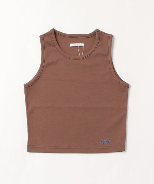 atmos pink(アトモスピンク)の「atmos pink ベーシックタンクトップ(タンクトップ・レディース・ブラウン/ピンク/ホワイト・FREE)」の2枚目の写真