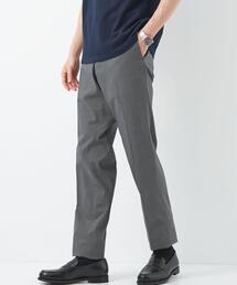 green label relaxing | シャークスキン スリム スラックス -ストレッチ・接触冷感・クリースキープ・ウエストアジャスター-(スラックス)