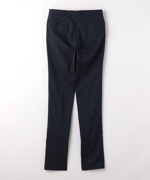 green label relaxing（グリーンレーベルリラクシング）の「シャークスキン スリム スラックス -ストレッチ・接触冷感・クリースキープ・ウエストアジャスター-（スラックス・メンズ・グレー/ベージュ/ネイビー・XS/S/M/L/XL）」の9枚目の写真