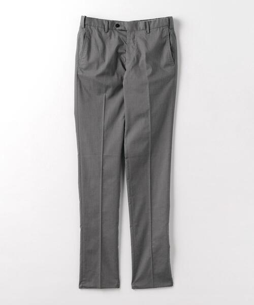 green label relaxing（グリーンレーベルリラクシング）の「シャークスキン スリム スラックス -ストレッチ・接触冷感・クリースキープ・ウエストアジャスター-（スラックス・メンズ・グレー/ベージュ/ネイビー・XS/S/M/L/XL）」の15枚目の写真