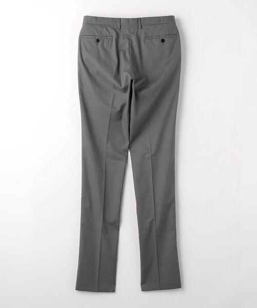 green label relaxing（グリーンレーベルリラクシング）の「シャークスキン スリム スラックス -ストレッチ・接触冷感・クリースキープ・ウエストアジャスター-（スラックス・メンズ・グレー/ベージュ/ネイビー・XS/S/M/L/XL）」の16枚目の写真