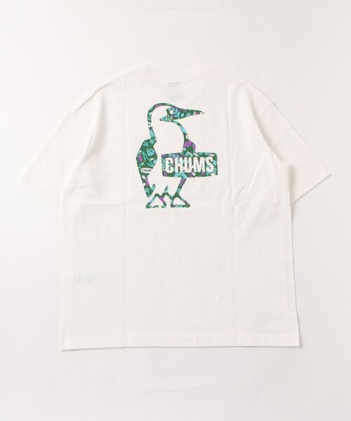 CHUMS(チャムス)の「CHUMS/チャムス CHUMS × SAYORI WADA コラボレーションTシャツ/ビッグシルエット/オーバーサイズ/無地/バックプリントTシャツ CH11-2200(Tシャツ/カットソー・レディース・ホワイト/ブラック・M/L)」の4枚目の写真