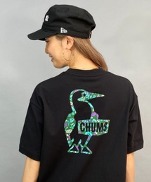 CHUMS/チャムス CHUMS × SAYORI WADA コラボレーションTシャツ/ビッグシルエット/オーバーサイズ/無地/バックプリントTシャツ CH11-2200