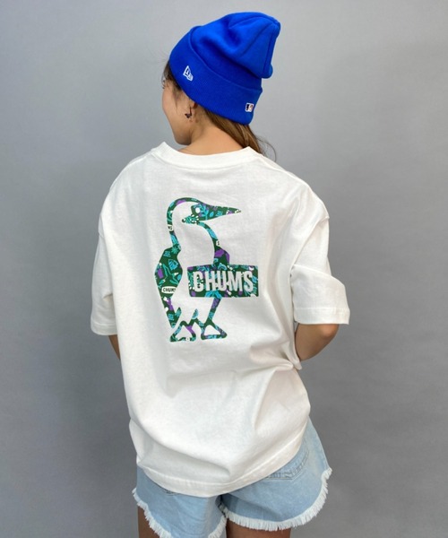 CHUMS(チャムス)の「CHUMS/チャムス CHUMS × SAYORI WADA コラボレーションTシャツ/ビッグシルエット/オーバーサイズ/無地/バックプリントTシャツ CH11-2200(Tシャツ/カットソー・レディース・ホワイト/ブラック・M/L)」の6枚目の写真
