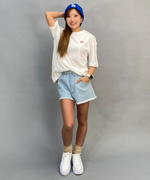 CHUMS(チャムス)の「CHUMS/チャムス CHUMS × SAYORI WADA コラボレーションTシャツ/ビッグシルエット/オーバーサイズ/無地/バックプリントTシャツ CH11-2200(Tシャツ/カットソー・レディース・ホワイト/ブラック・M/L)」の7枚目の写真