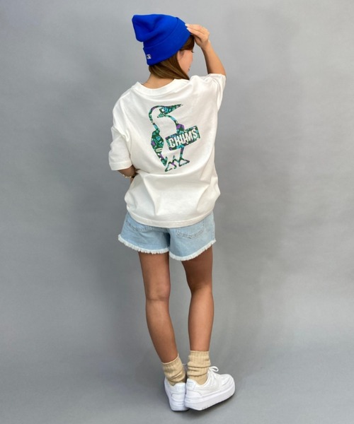 CHUMS(チャムス)の「CHUMS/チャムス CHUMS × SAYORI WADA コラボレーションTシャツ/ビッグシルエット/オーバーサイズ/無地/バックプリントTシャツ CH11-2200(Tシャツ/カットソー・レディース・ホワイト/ブラック・M/L)」の8枚目の写真