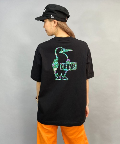 CHUMS(チャムス)の「CHUMS/チャムス CHUMS × SAYORI WADA コラボレーションTシャツ/ビッグシルエット/オーバーサイズ/無地/バックプリントTシャツ CH11-2200(Tシャツ/カットソー・レディース・ホワイト/ブラック・M/L)」の10枚目の写真
