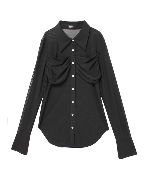 PAMEO POSE(パメオポーズ)の「Kate Shirts BLK(シャツ/ブラウス・レディース・ブラック・FREE)」の13枚目の写真