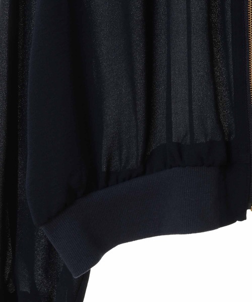 31 Sons de mode（トランテアン　ソン　ドゥ　モード）の「ジョーゼットギャザーブルゾン（ブルゾン・レディース・クリーム/ネイビー・フリー）」の19枚目の写真