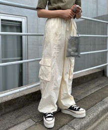 mi via loca | ドロストパラシュートパンツ(カーゴパンツ)