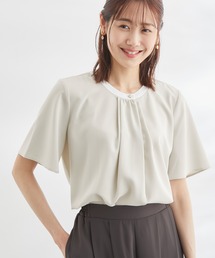 ROPE' PICNIC | 【WEB限定カラー:サックス】白からの解放！多機能ブラウス/きれいめ配色ブラウス(シャツ/ブラウス)