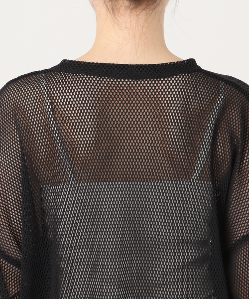 CITYSHOP（シティーショップ）の「RUSSELL NET Tシャツ（Tシャツ/カットソー・レディース・ブラック/サックスブルー・FREE）」の11枚目の写真