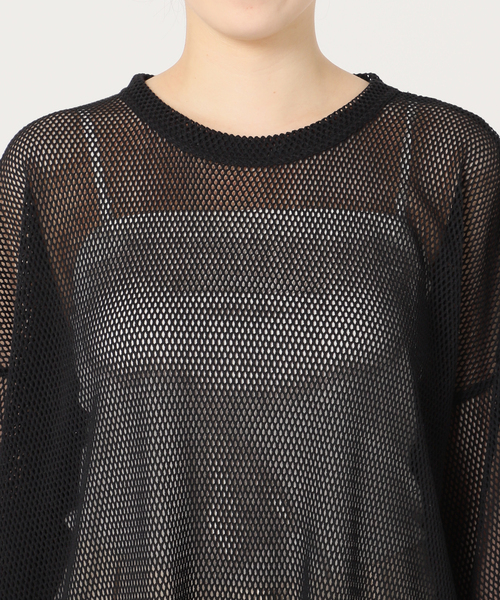 CITYSHOP（シティーショップ）の「RUSSELL NET Tシャツ（Tシャツ/カットソー・レディース・ブラック/サックスブルー・FREE）」の10枚目の写真