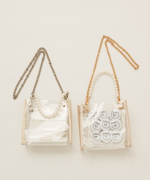 OLIVE des OLIVE（オリーブデオリーブ）の「Aimerianejoieパールハンドル痛バッグ　1031120200（ショルダーバッグ・レディース・ピンク/アイボリー・FREE）」の22枚目の写真