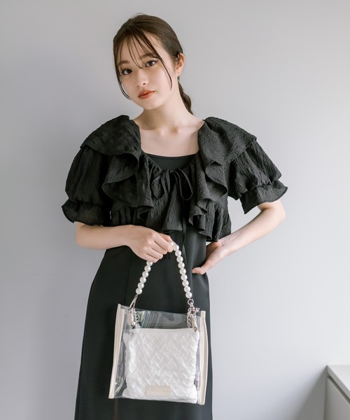 OLIVE des OLIVE（オリーブデオリーブ）の「Aimerianejoieパールハンドル痛バッグ　1031120200（ショルダーバッグ・レディース・ピンク/アイボリー・FREE）」の15枚目の写真