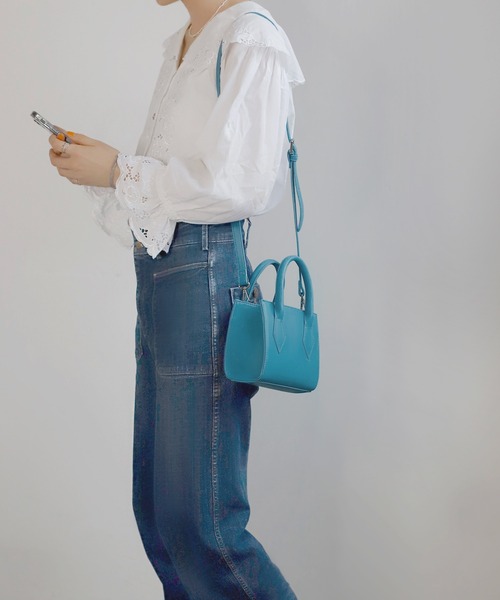 ANEMONE（アネモネ）の「サブバッグ付きカラースクエア2WAYミニバッグ