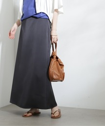 N.（N. Natural Beauty Basic） | 【S Size Line】◆サテンストレートスカート(スカート)