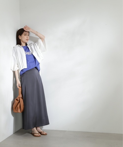 N.（N. Natural Beauty Basic）（エヌエヌナチュラルビューティーベーシック）の「【S Size Line】◆サテンストレートスカート（スカート・レディース・ナチュラル/ブラック・SMALL/MEDIUM）」の15枚目の写真