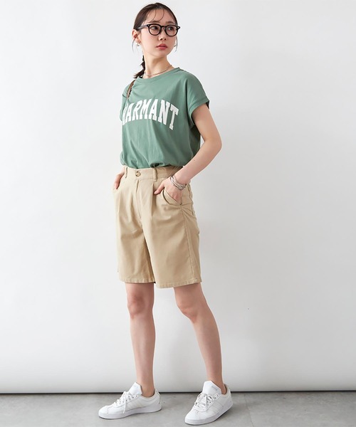 Rejoule(リジュール)の「コットンリネン ハーフパンツ(その他パンツ・レディース・グリーン/ナチュラル/ベージュ/ブラック・FREE)」の13枚目の写真