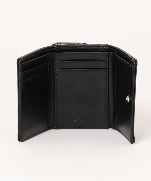 X-girl(エックスガール)の「【X-girl /エックスガール】 FAUX CROC MINI WALLET(財布・レディース・パープル系その他/ライトブルー/ブラック・FREE)」の4枚目の写真