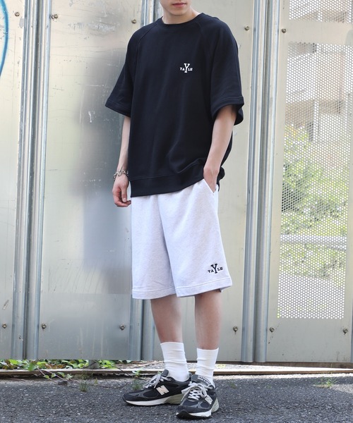 SETUP7（セットアップセブン）の「【YALE】SWEAT SHORTS YALE-085（スウェットパンツ・メンズ・ブラック/グレー・M/L/XL）」の12枚目の写真