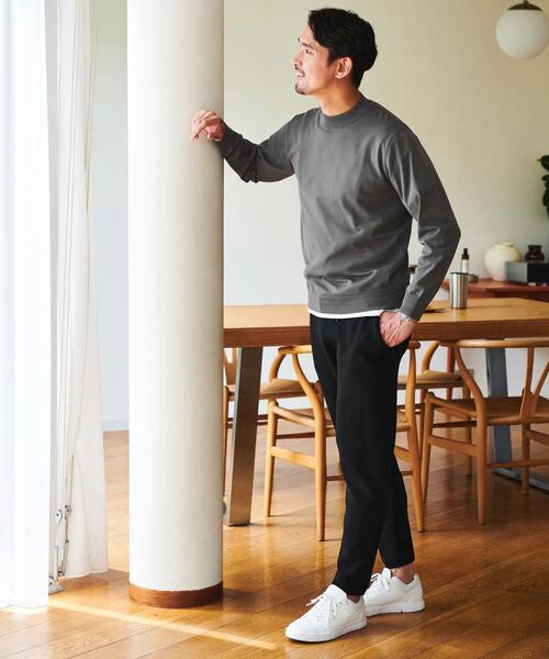 green label relaxing（グリーンレーベルリラクシング）の「JUSTFIT エアリー ツイストヤーン パンツ（その他パンツ・メンズ・ネイビー/ダークグレー/ブラック・S/M/L/XL）」の4枚目の写真