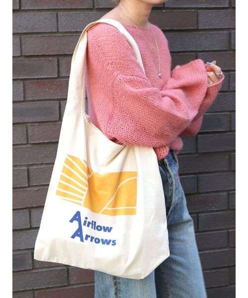 Ungrid（アングリッド）の「カラーロゴエコBAG（トートバッグ・レディース・アイボリー/グリーン/オレンジ・FREE）」の11枚目の写真