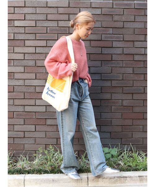 Ungrid（アングリッド）の「カラーロゴエコBAG（トートバッグ・レディース・アイボリー/グリーン/オレンジ・FREE）」の12枚目の写真