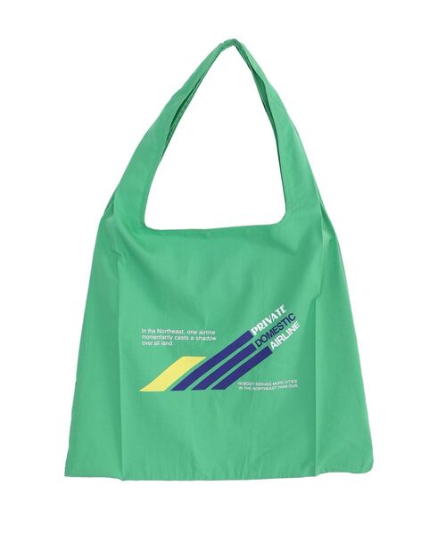 Ungrid（アングリッド）の「カラーロゴエコBAG（トートバッグ・レディース・アイボリー/グリーン/オレンジ・FREE）」の9枚目の写真