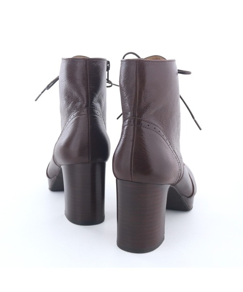 あしながおじさん(アシナガオジサン)の「厚底ヒールレースアップブーツ 3710373(ブーツ・レディース・ブラック/ダークブラウン/ブラウン/ブラック系その他/チョコ/ライトベージュ・22.5cm/23.0cm/23.5cm/24.0cm/24.5cm/23cm/24cm)」の15枚目の写真