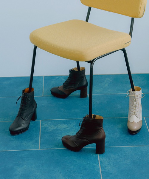 あしながおじさん(アシナガオジサン)の「厚底ヒールレースアップブーツ 3710373(ブーツ・レディース・ブラック/ダークブラウン/ブラウン/ブラック系その他/チョコ/ライトベージュ・22.5cm/23.0cm/23.5cm/24.0cm/24.5cm/23cm/24cm)」の21枚目の写真