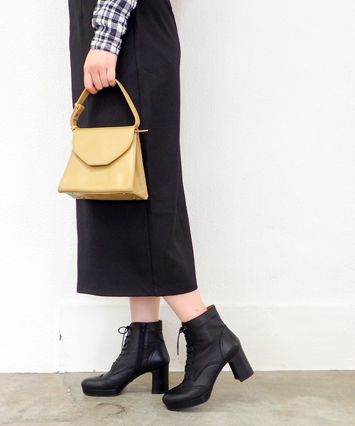 あしながおじさん(アシナガオジサン)の「厚底ヒールレースアップブーツ 3710373(ブーツ・レディース・ブラック/ダークブラウン/ブラウン/ブラック系その他/チョコ/ライトベージュ・22.5cm/23.0cm/23.5cm/24.0cm/24.5cm/23cm/24cm)」の10枚目の写真