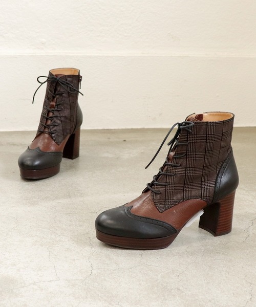 あしながおじさん(アシナガオジサン)の「厚底ヒールレースアップブーツ 3710373(ブーツ・レディース・ブラック/ダークブラウン/ブラウン/ブラック系その他/チョコ/ライトベージュ・22.5cm/23.0cm/23.5cm/24.0cm/24.5cm/23cm/24cm)」の13枚目の写真