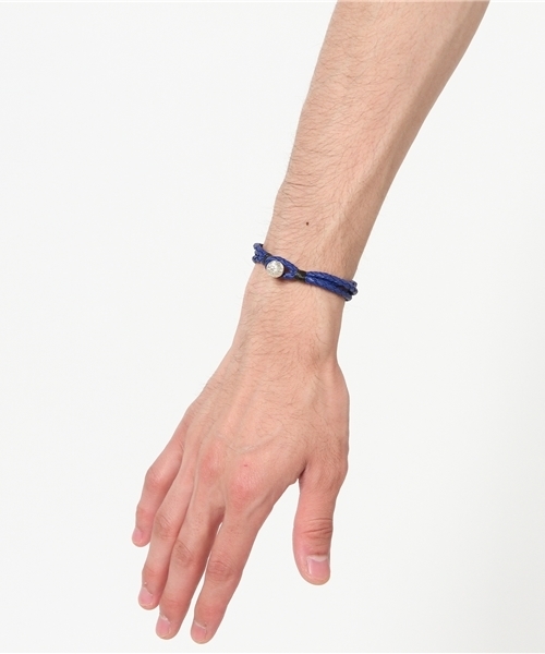 チャイハネ（チャイハネ）の「【チャイハネ】牛革シンプルレザーブレスレット（ブレスレット・メンズ・ブルー/グリーン/レッド/イエロー/ブラック・FREE）」の8枚目の写真