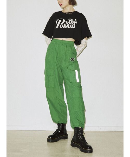 jouetie(ジュエティ)の「ロゴクロップドTシャツ(Tシャツ/カットソー・レディース・ブラック/オフホワイト/ブルー・MEDIUM)」の14枚目の写真