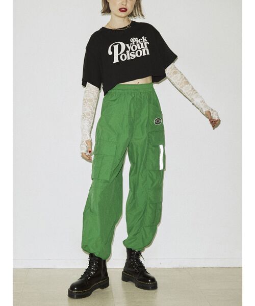 jouetie(ジュエティ)の「ロゴクロップドTシャツ(Tシャツ/カットソー・レディース・ブラック/オフホワイト/ブルー・MEDIUM)」の18枚目の写真