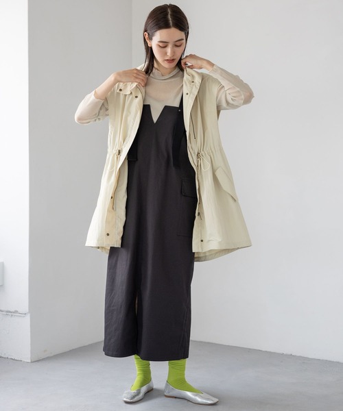 LEPSIM(レプシィム)の「2WAYミリタリージャンスカ 961519(ジャンパースカート・レディース・ブラック/カーキ/ベージュ/ブラウン・FREE)」の9枚目の写真