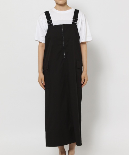 LEPSIM(レプシィム)の「2WAYミリタリージャンスカ 961519(ジャンパースカート・レディース・ブラック/カーキ/ベージュ/ブラウン・FREE)」の18枚目の写真