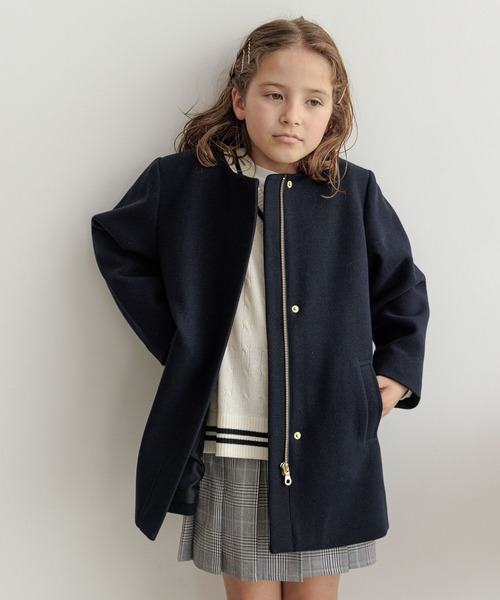 GLOBAL WORK（グローバルワーク）の「ウーリーテック2wayコート/193414（その他アウター・キッズ・ネイビー/ホワイト系その他/ベージュ系その他・110cm/100cm/120cm/130cm/140cm/150cm/160cm）」の19枚目の写真