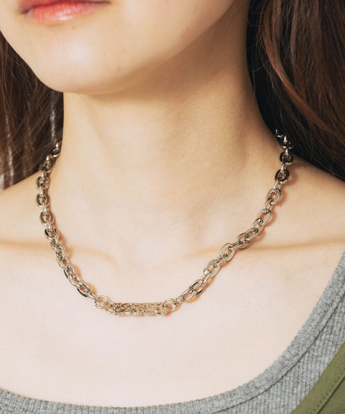 X-girl（エックスガール）の「NECKLACE/BODY CHAIN（ベルト・レディース・シルバー・ONE SIZE）」の10枚目の写真
