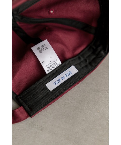 OLIVE des OLIVE（オリーブデオリーブ）の「刺繍入りキャップ　1032150020（キャップ・レディース・ネイビー/ボルドー/オフホワイト・FREE）」の10枚目の写真