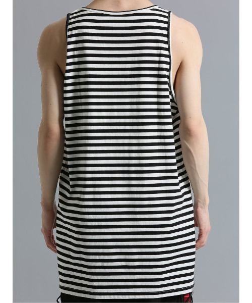 semantic design（セマンティックデザイン）の「【ストレッチ】セマンティックデザイン×PSYCHONATION 半袖ビッグプルパーカー+タンク アンサンブル（アンサンブル・メンズ・サックスブルー/ブラック/ホワイト・MEDIUM/LARGE）」の4枚目の写真