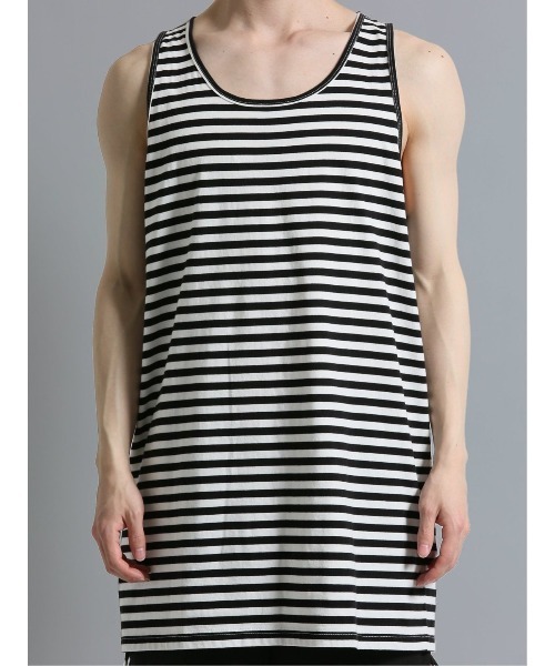 semantic design（セマンティックデザイン）の「【ストレッチ】セマンティックデザイン×PSYCHONATION 半袖ビッグプルパーカー+タンク アンサンブル（アンサンブル・メンズ・サックスブルー/ブラック/ホワイト・MEDIUM/LARGE）」の5枚目の写真