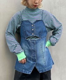 CIAOPANIC | デニムミリタリーカットアウトビスチェ(キャミソール)