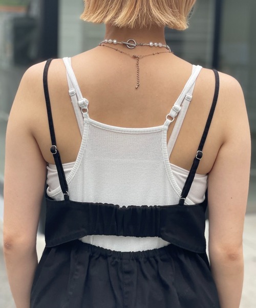 CIAOPANIC（チャオパニック）の「デニムミリタリーカットアウトビスチェ（キャミソール・レディース・ブラック/カーキ/ブルー・FREE）」の17枚目の写真